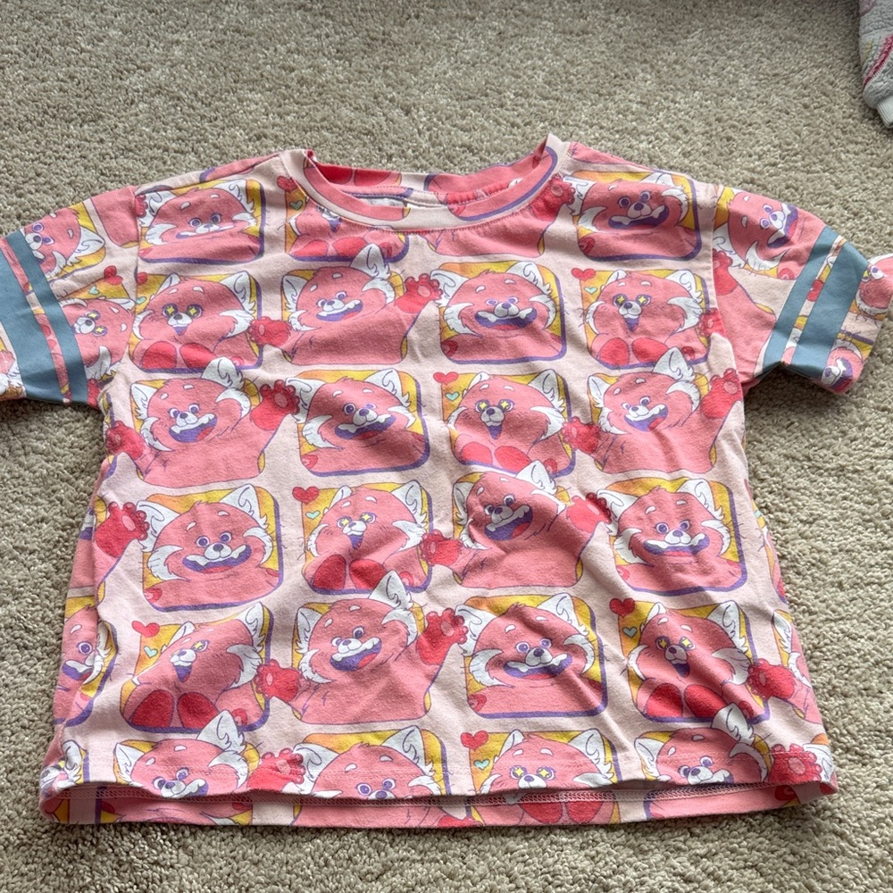 Disney Pink and Gray turning red tee